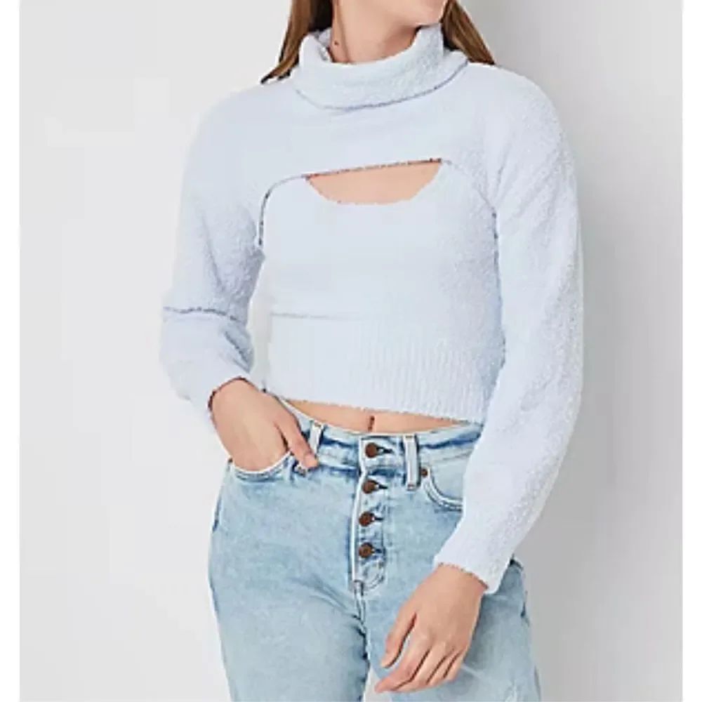 Arizona NWOT Turtleneck Long Sleeve Sweater Set Juniors Sz XL fit women Sz M